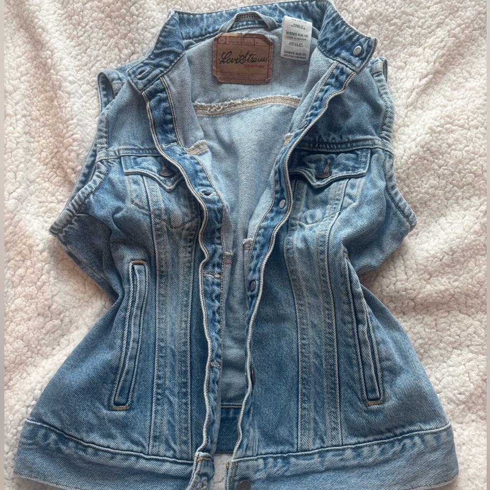 Vintage Levi’s Strauss Signature Denim Vest (Size: M)